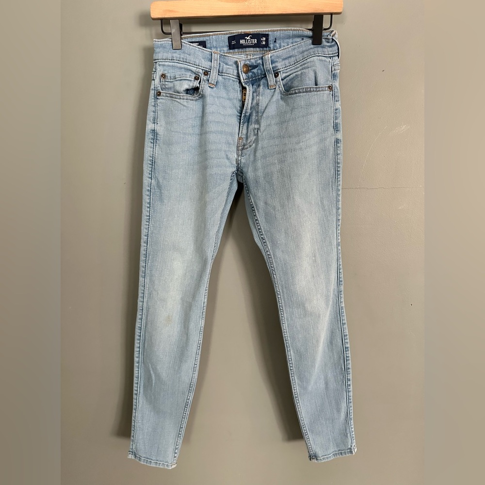 Hollister Super Skinny Light Wash Jeans 28/30